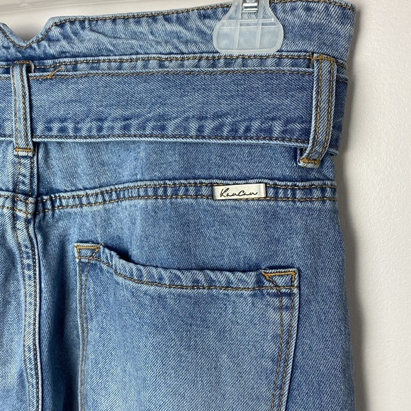 KANCAN Blossom Ultra High Rise Belted Mom Jeans - Picture 12 of 16